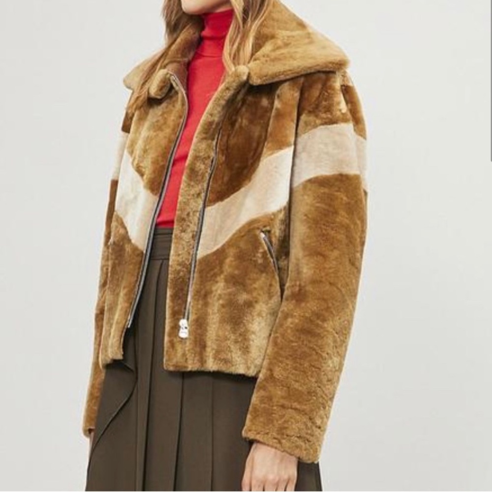 Sandro Samantha Shearling jacket, size 1FR